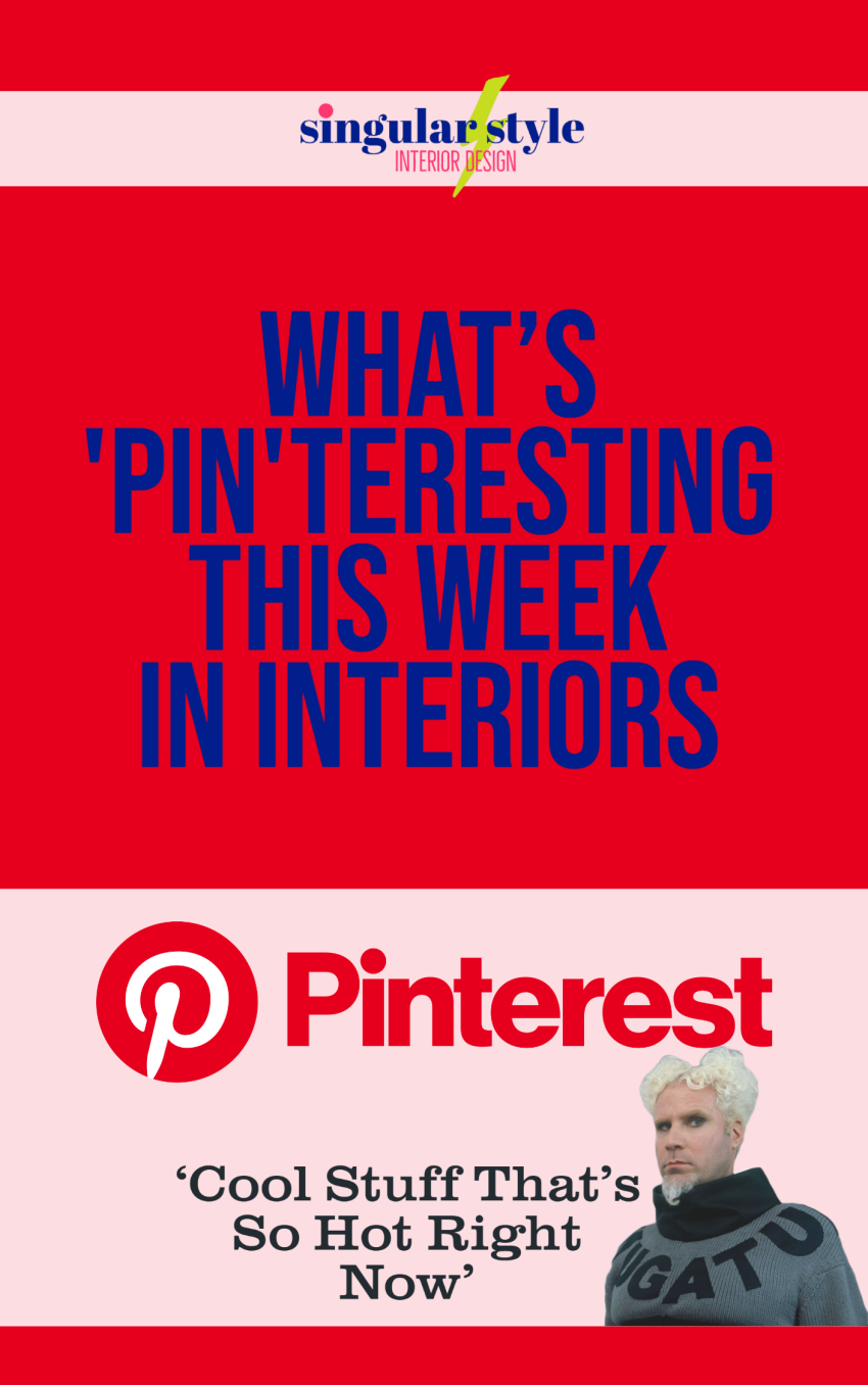 Pinterest logo with Mugato from Zoolander