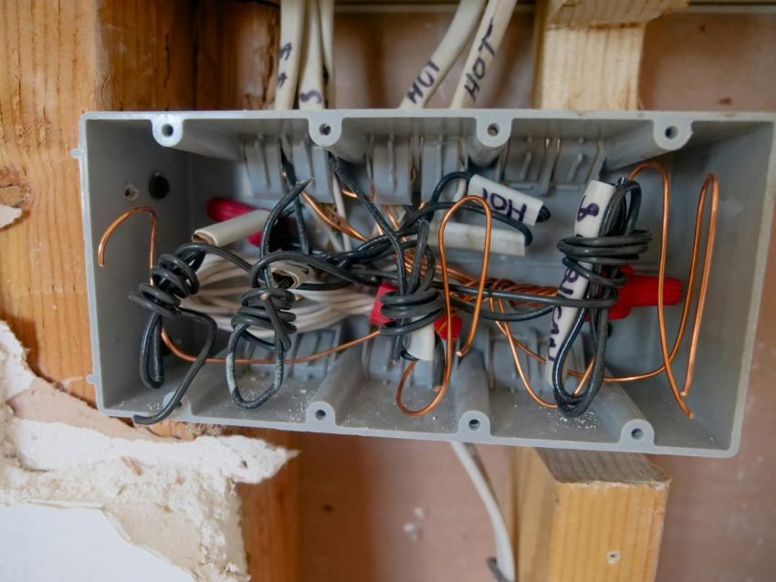 image of an electrical switchboard within a construction project.