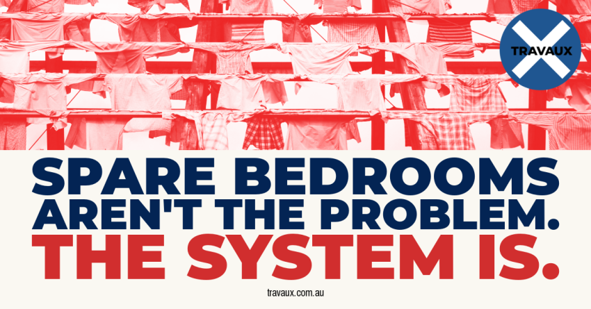 housing supply australia spare bedrooms downsizing