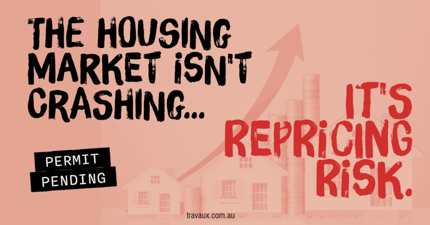 All of the data this week shows that the housing market isn't crashing. It's actually repricing risk.