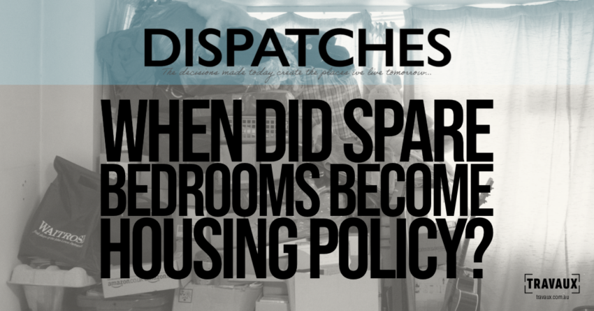 Image of a crowded bedroom to explore Australia's emerging debate about using private homes as part of housing policy.
